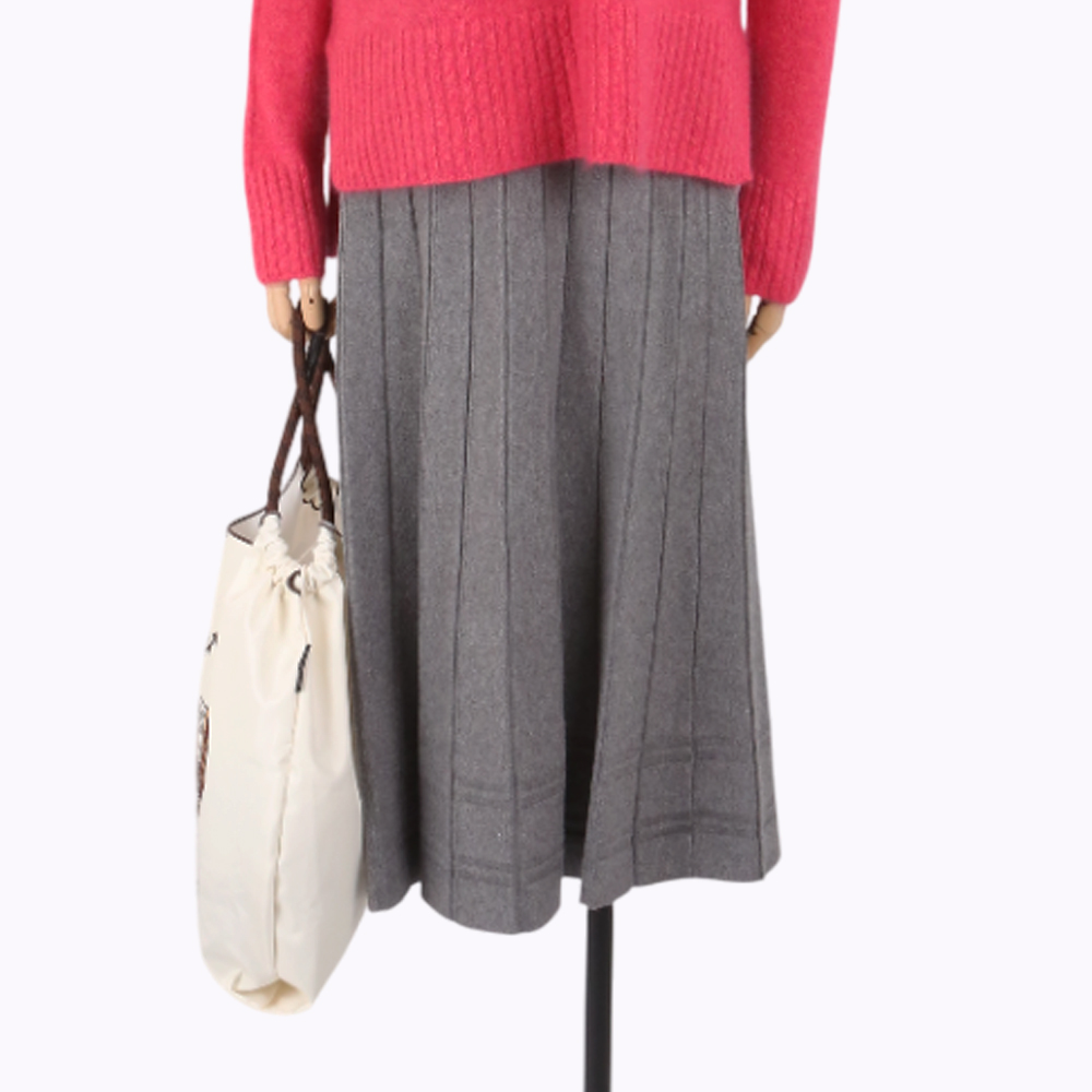 ARIES 氣質優雅百摺提花裙