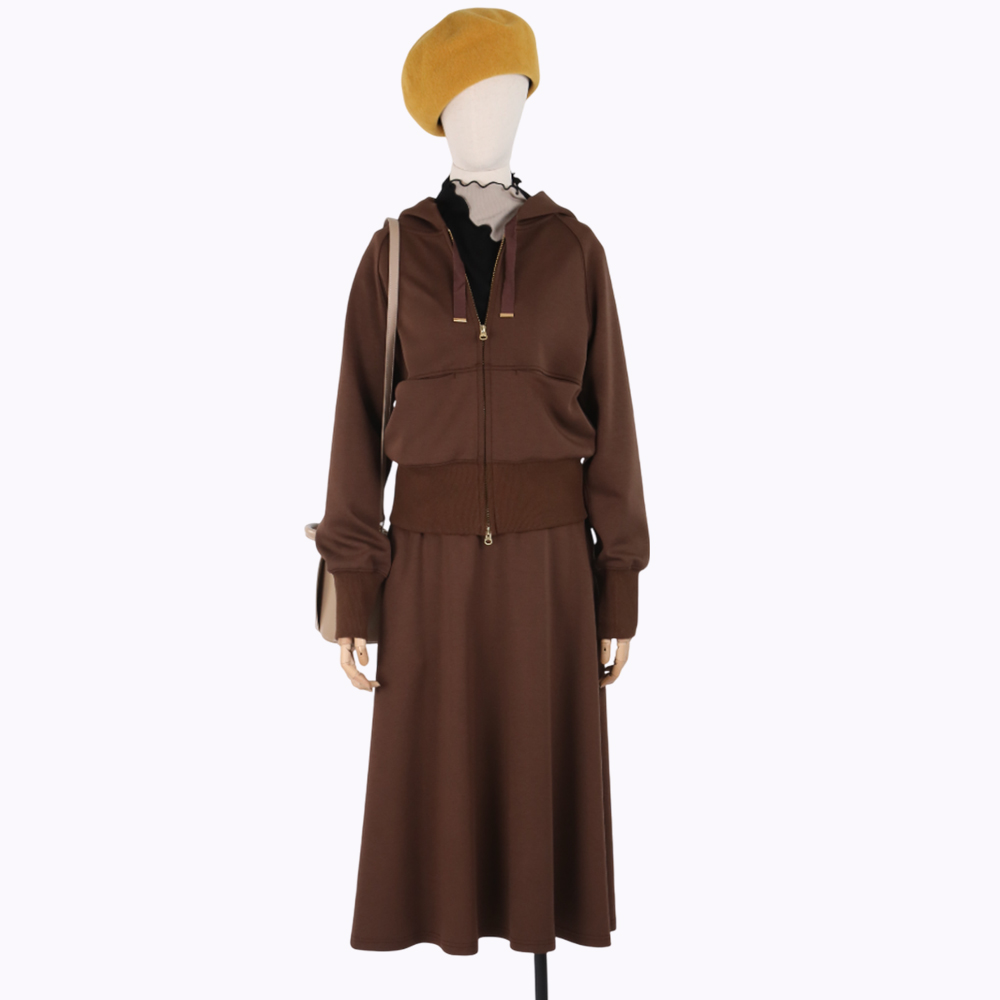 ARIES  簡約柔美休閒太空棉圓裙