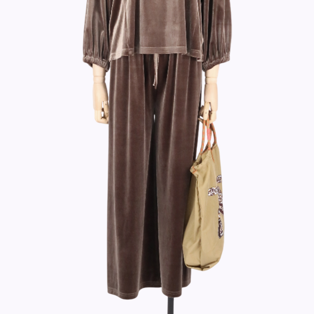 C`EST MOIJEU  簡約舒適柔軟絨褲