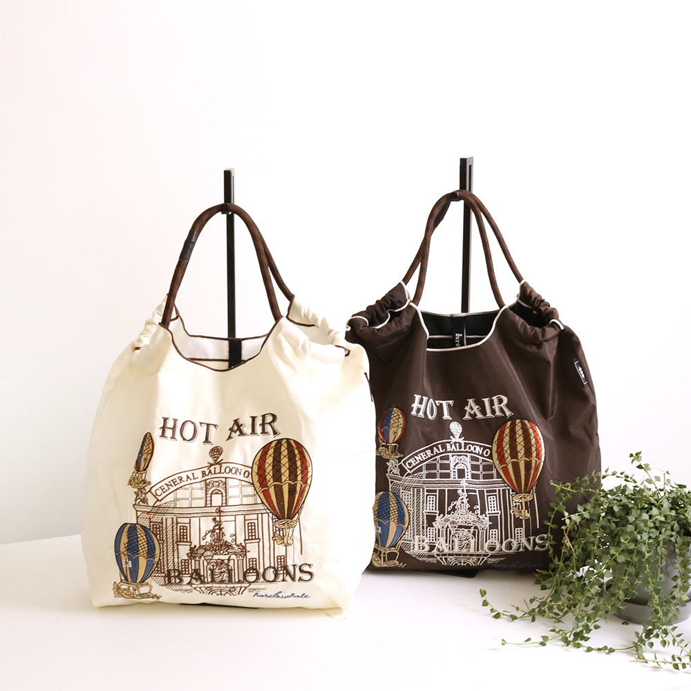 YINHWA 時尚百搭刺繡圖案環保購物袋