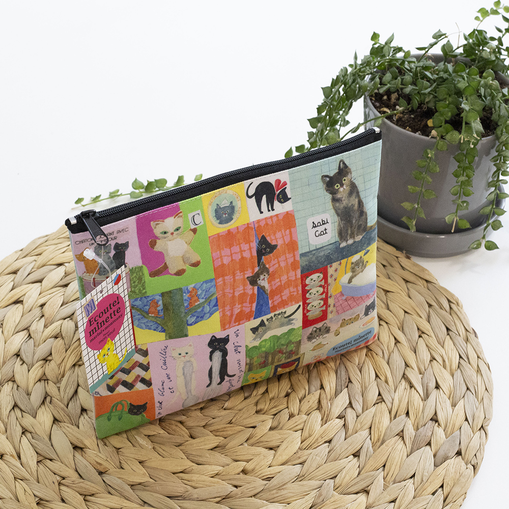 YINHWA 趣味貓咪圖案印花萬用包