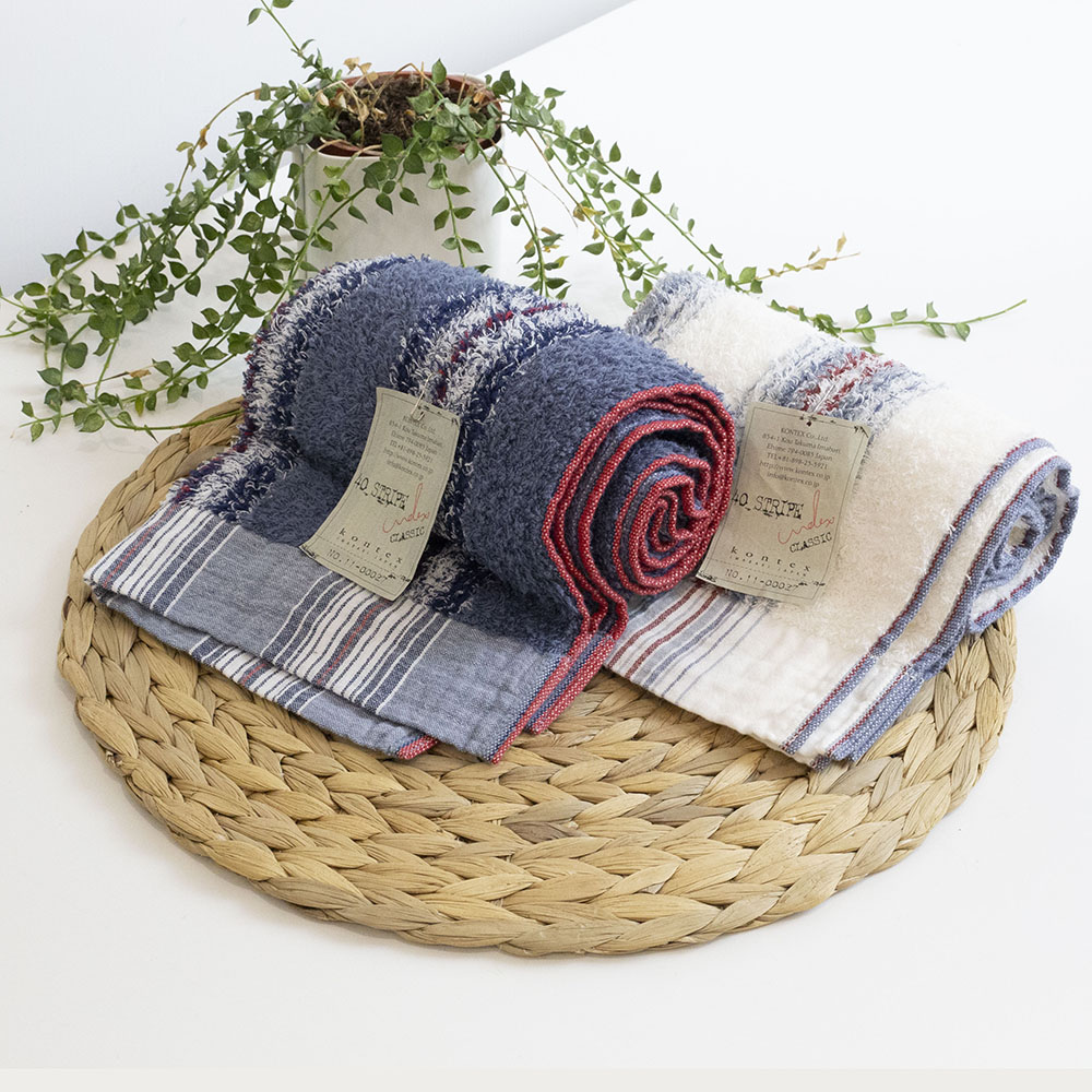 YINHWA   細緻柔軟跳色條紋印花毛巾