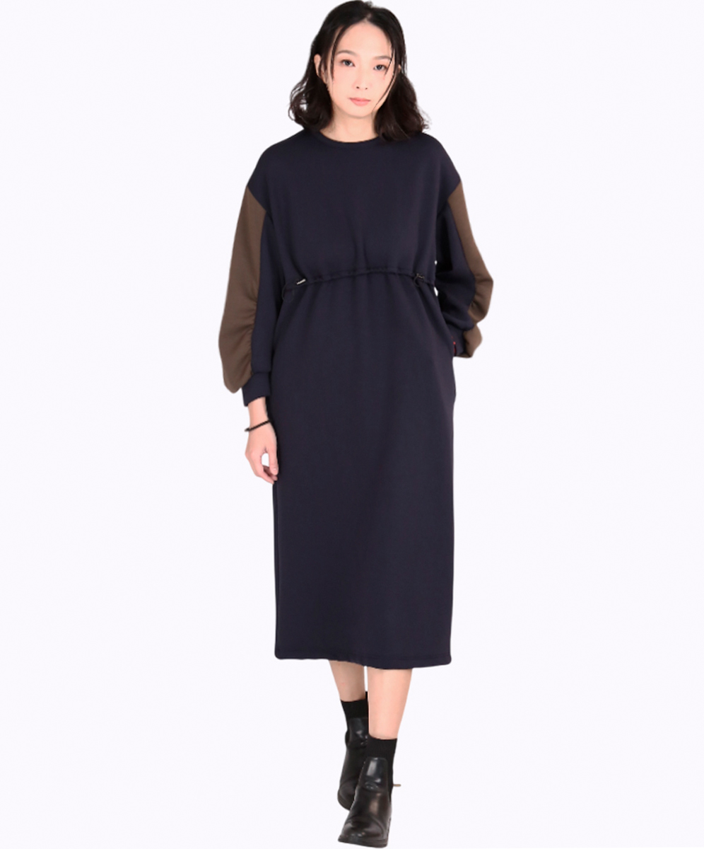 C`EST MOIJEU  率性設計感跳色剪接洋裝