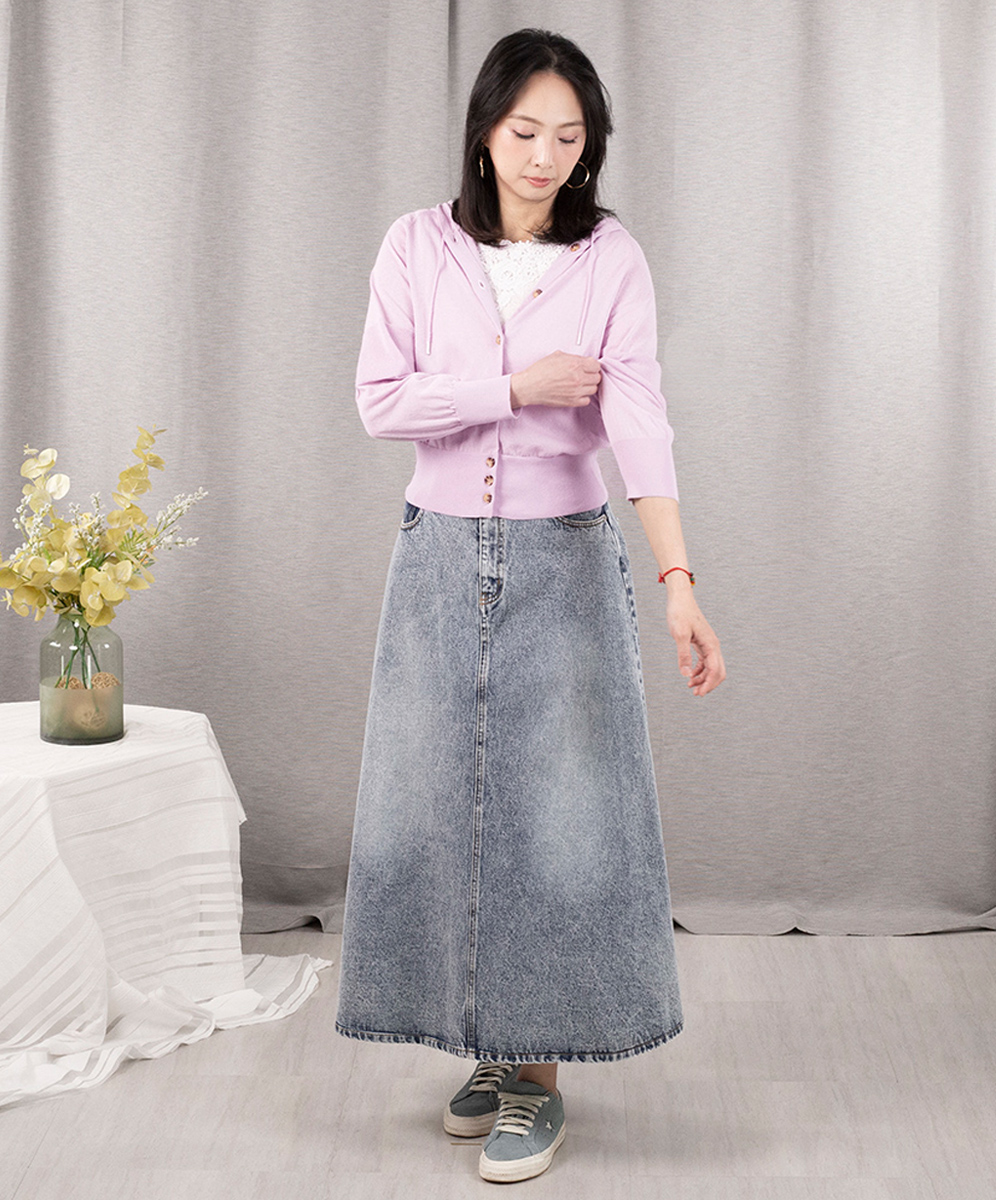 C`EST MOIJEU  甜美休閒連帽造型針織外套