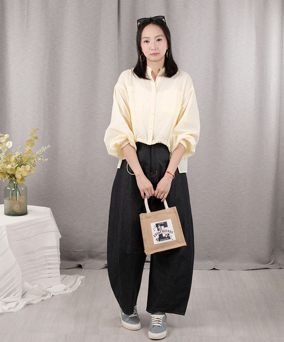 C`EST MOIJEU  簡約率性無領造型襯衫