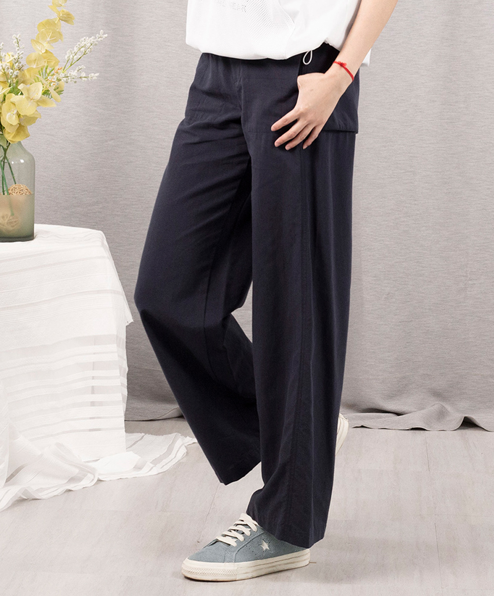 KARO  都會休閒跳色拼接休閒褲