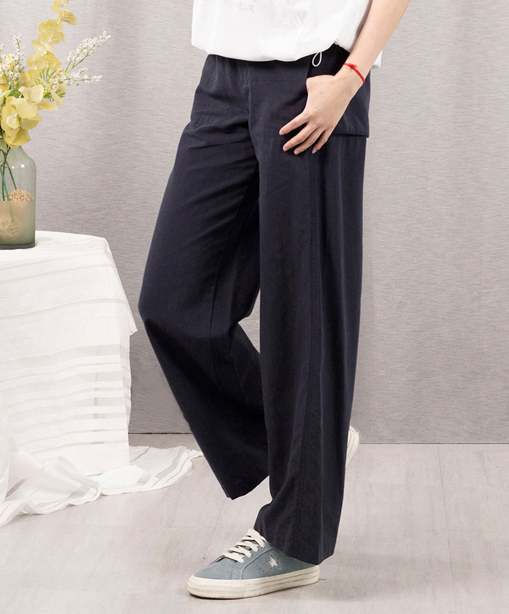 KARO  都會休閒跳色拼接休閒褲