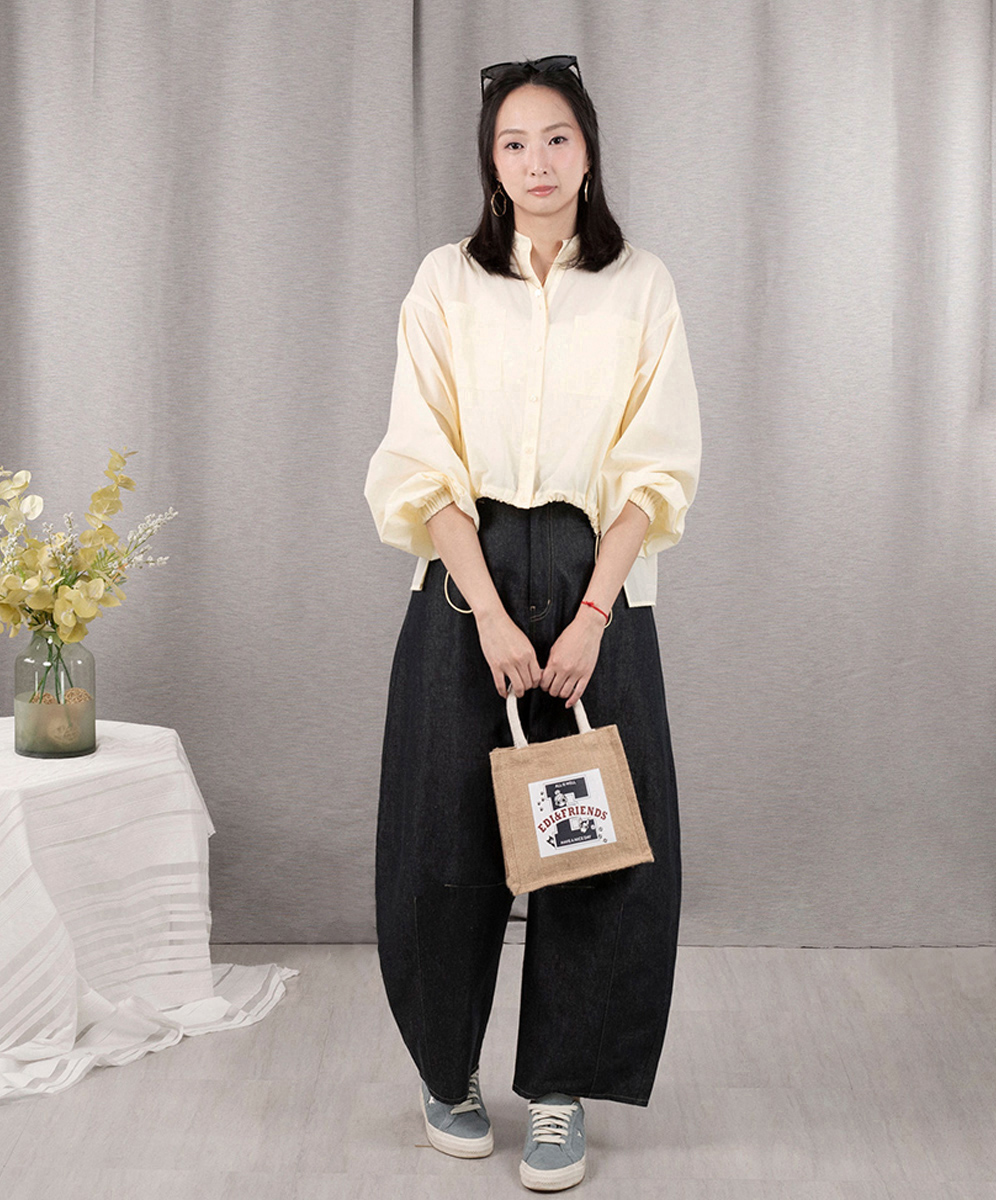 C`EST MOIJEU  簡約率性無領造型襯衫