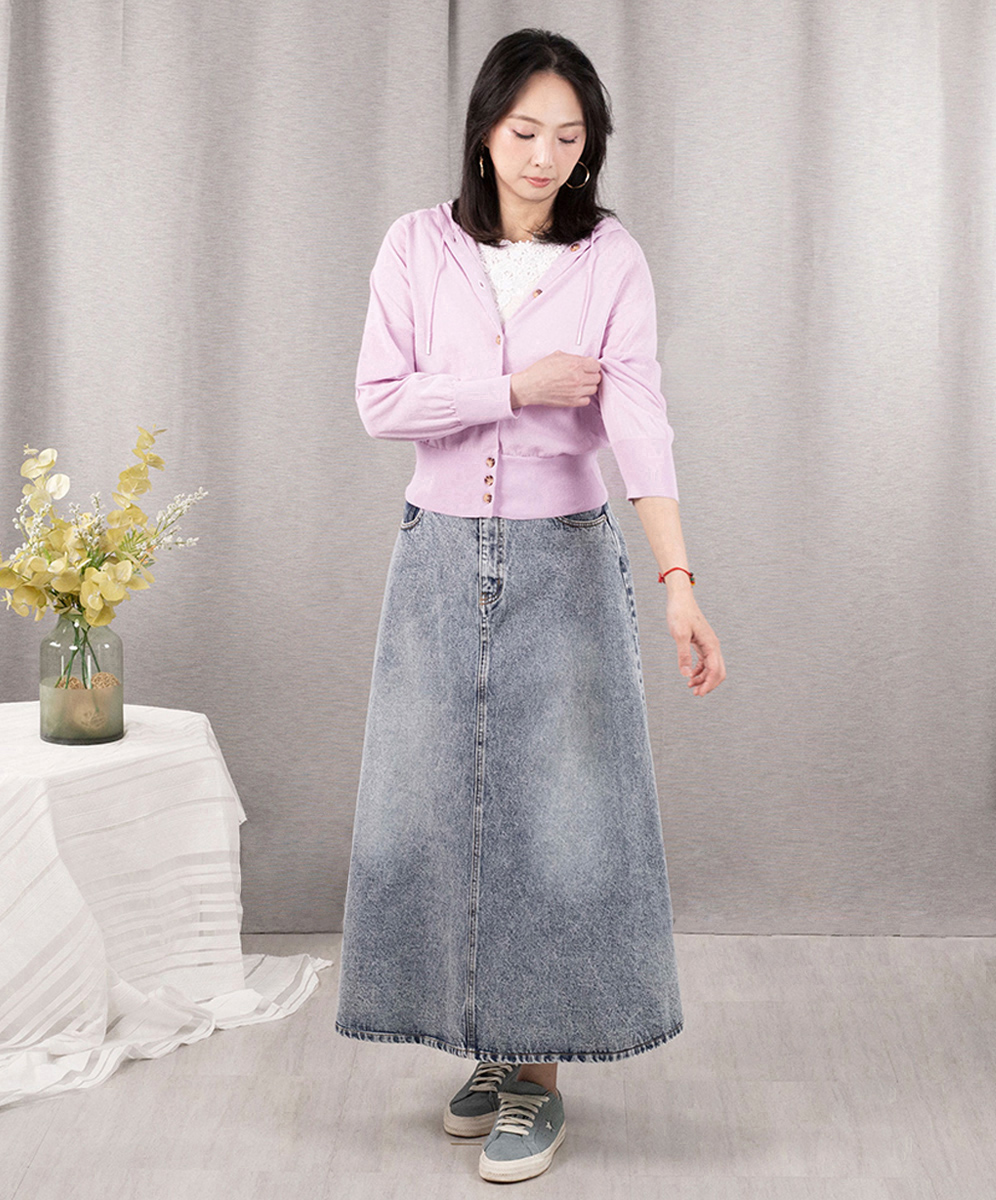 C`EST MOIJEU  甜美休閒連帽造型針織外套