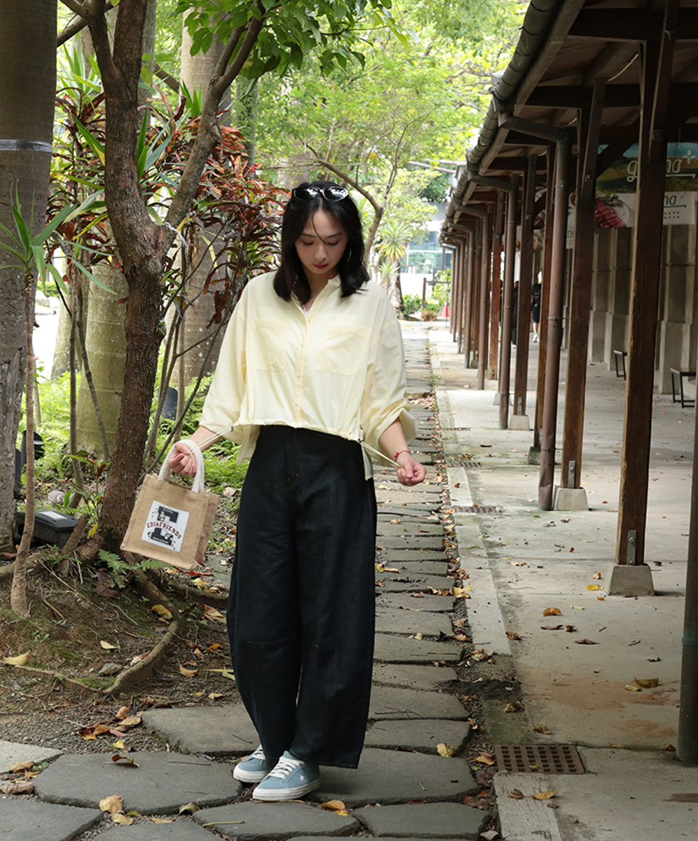 C`EST MOIJEU  簡約率性無領造型襯衫