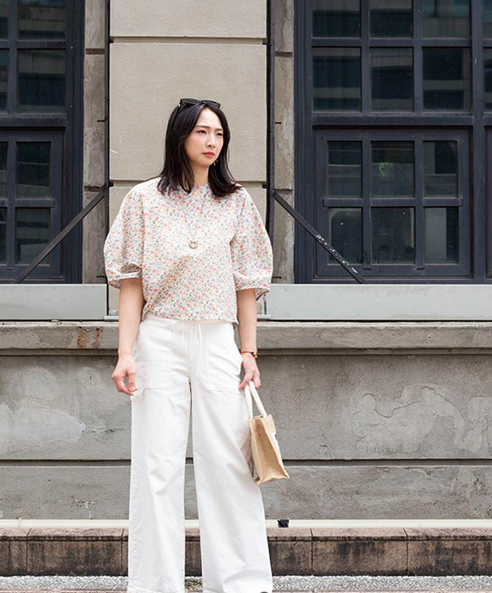 C`EST MOIJEU  甜美小碎花印花圖案襯衫