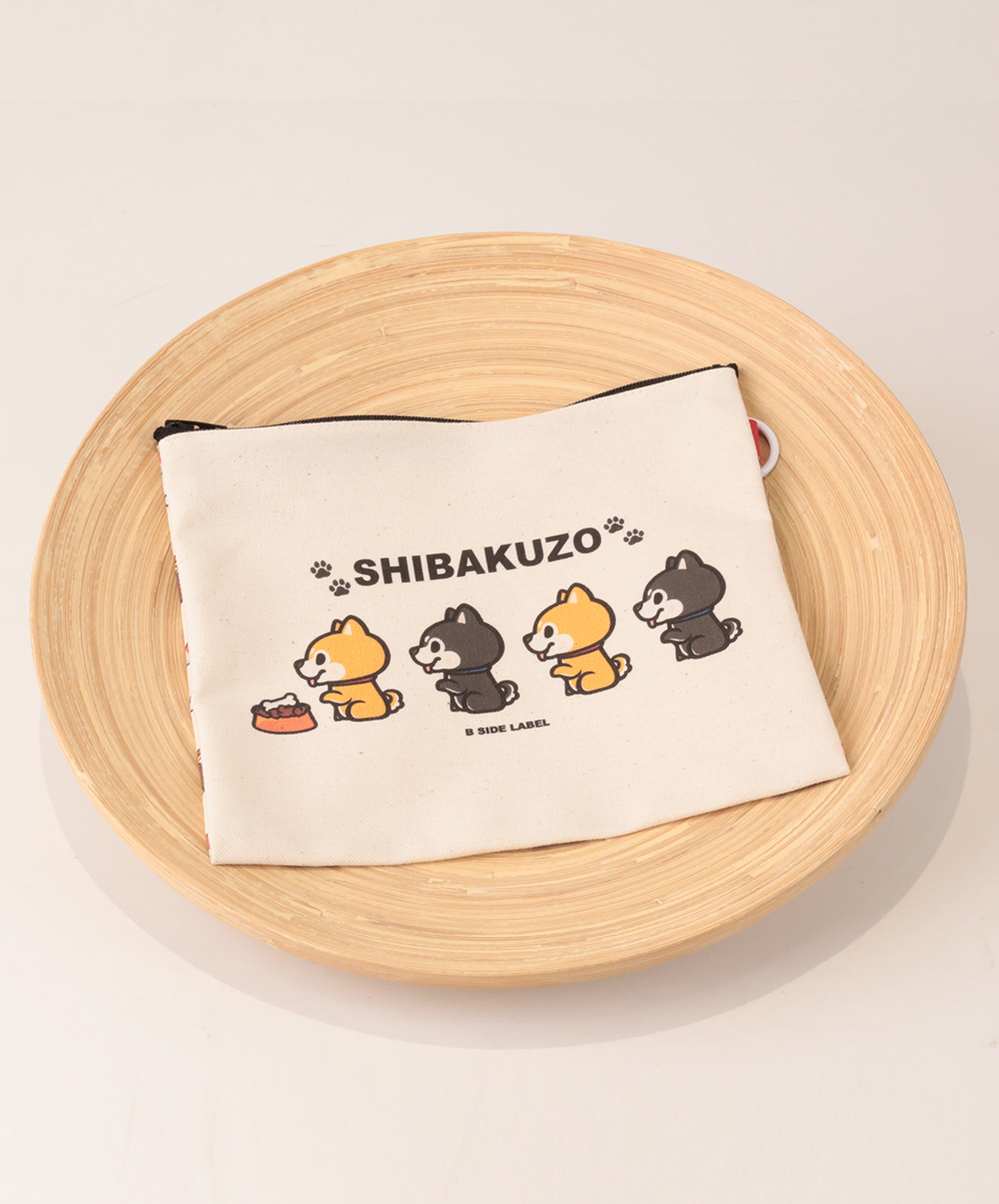 YINHWA B-SIDE LABLE SHIBAKUZO（シバくぞ）原創柴犬系列方型收納拉鍊包